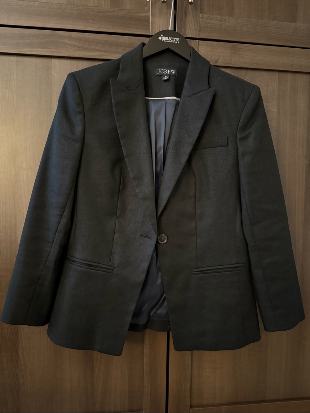 J. Crew Women’s Alexandra Blazer in a Linen Blend, Black, Size 8P